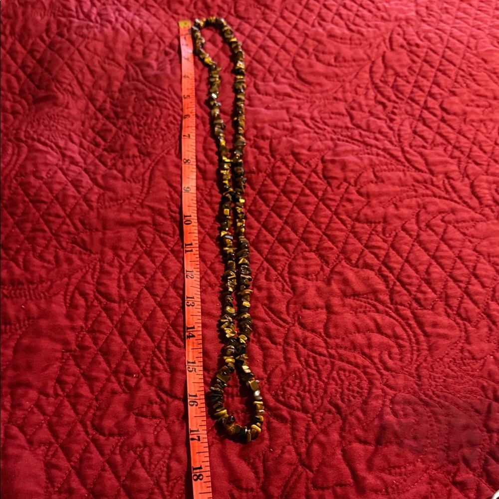 Tiger’s Eye Chipped Necklace - Picture 5 of 5